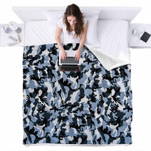 The Fabric On Military Camouflage Blankets 64790824