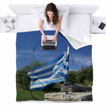 The Flag Of Greece. Greek Flag Blankets 64727994