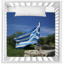 The Flag Of Greece. Greek Flag Nursery Decor 64727994