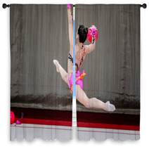 The Girl Gymnastics Is Back With Ball Window Curtains 84025947