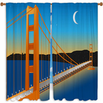 The Golden Gate Bridge Window Curtains 20026757
