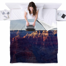 The Grand Canyon At Dusk Blankets 64975271