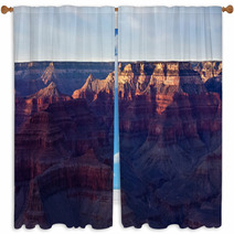 The Grand Canyon At Dusk Window Curtains 64975271