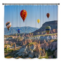 The Great Tourist Attraction Of Cappadocia Balloon Flight Turkey Bath Decor 126986425