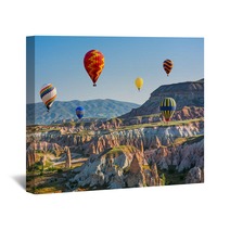 The Great Tourist Attraction Of Cappadocia Balloon Flight Turkey Wall Art 126986425