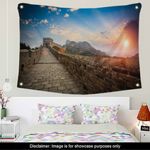 The Great Wall With Sunset Glow Wall Art 50026545