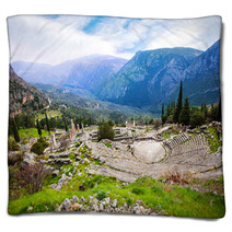 The Greek Ancient Amphitheater Blankets 68247270