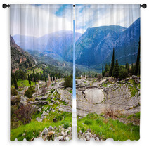 The Greek Ancient Amphitheater Window Curtains 68247270