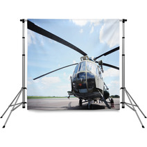 The Helicopter In Airfield Backdrops 64151005