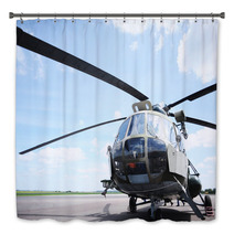 The Helicopter In Airfield Bath Decor 64151005