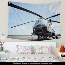 The Helicopter In Airfield Wall Art 64151005