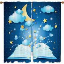 The Magic Book Window Curtains 43678778