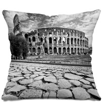 The Majestic Coliseum, Rome, Italy. Pillows 49412572