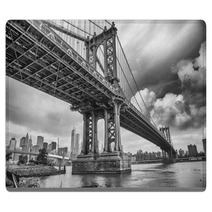 The Manhattan Bridge New York City Awesome Wideangle Upward Vi Rugs 57021622