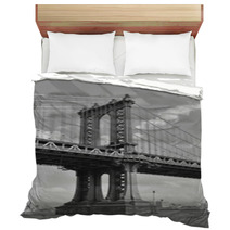 The Manhattan Bridge New York City Bedding 68999071
