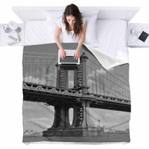 The Manhattan Bridge New York City Blankets 68999071