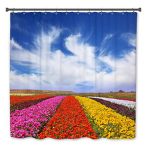 The Multi-colored Flower Fields Bath Decor 58023139