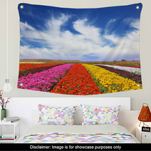 The Multi-colored Flower Fields Wall Art 58023139