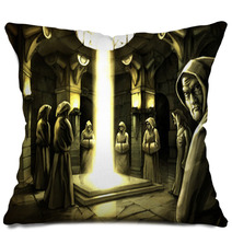 The Mystic Ritual In The Dark Temple. Pillows 33841216