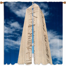 The Obelisk Of Theodosius In Istanbul Turkey Window Curtains 53516687