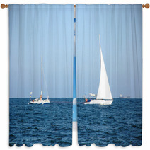 The Sailboats Window Curtains 66099170