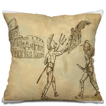 The Scene Of Italian Culture: Gladiators Pillows 53851956