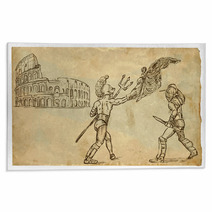 The Scene Of Italian Culture: Gladiators Rugs 53851956