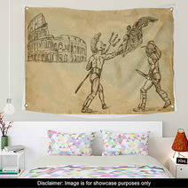 The Scene Of Italian Culture: Gladiators Wall Art 53851956