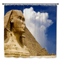 The Sphinx And The Great Pyramid, Egypt. Bath Decor 9501588