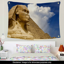 The Sphinx And The Great Pyramid, Egypt. Wall Art 9501588