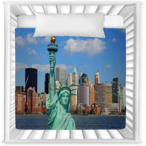 The Statue Of Liberty And Manhattan Skyline Nursery Decor 7024955