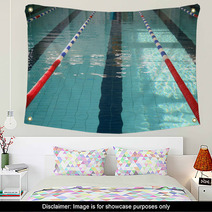 The Swimming Pool With Blue Water Wall Art 72117506