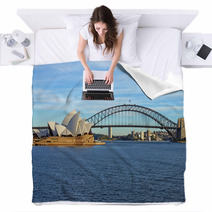 The Sydney Harbour Bridge And Opera House Blankets 65284445