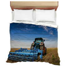 The Tractor - Modern Farm Equipment In Field Bedding 22386214