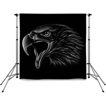 The Vector Logo Eagle For T Shirt Design Or Outwear Hunting Style Eagle Background Backdrops 205781634
