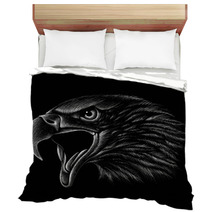 The Vector Logo Eagle For T Shirt Design Or Outwear Hunting Style Eagle Background Bedding 205781634