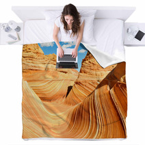 The Wave, Sandstone Curve (Arizona) Blankets 44582197