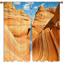 The Wave, Sandstone Curve (Arizona) Window Curtains 44582197