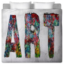 The Word Art Made From Graffiti Bedding 224854493
