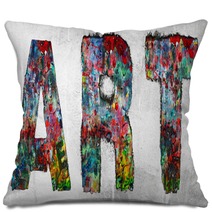 The Word Art Made From Graffiti Pillows 224854493