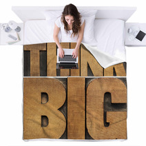 Think Big In Wood Type Blankets 57707221
