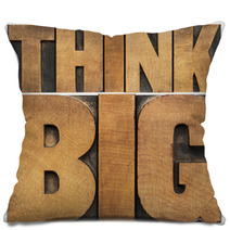 Think Big In Wood Type Pillows 57707221