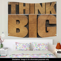 Think Big In Wood Type Wall Art 57707221