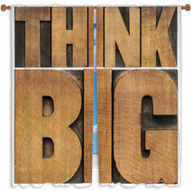 Think Big In Wood Type Window Curtains 57707221