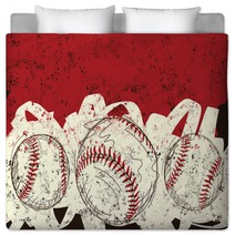 Three Baseballs Bedding 78736943