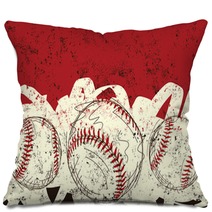 Three Baseballs Pillows 78736943