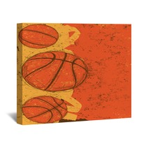 Three Basketballs Wall Art 79324737