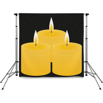 Three Candles Backdrops 47802170