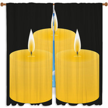 Three Candles Window Curtains 47802170