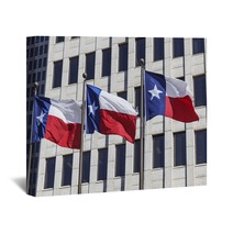 Three Texas Flags Wall Art 53394258